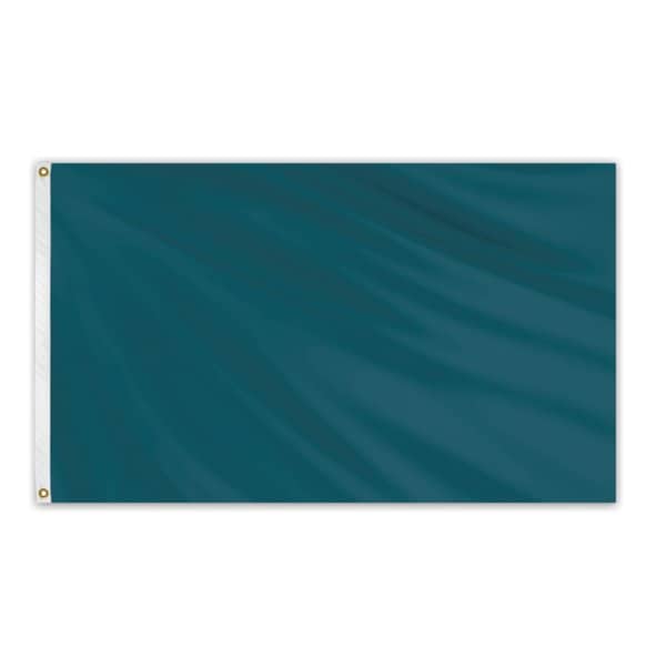 Solid Color Outdoor Nylon Flag 3' x 5' - Teal